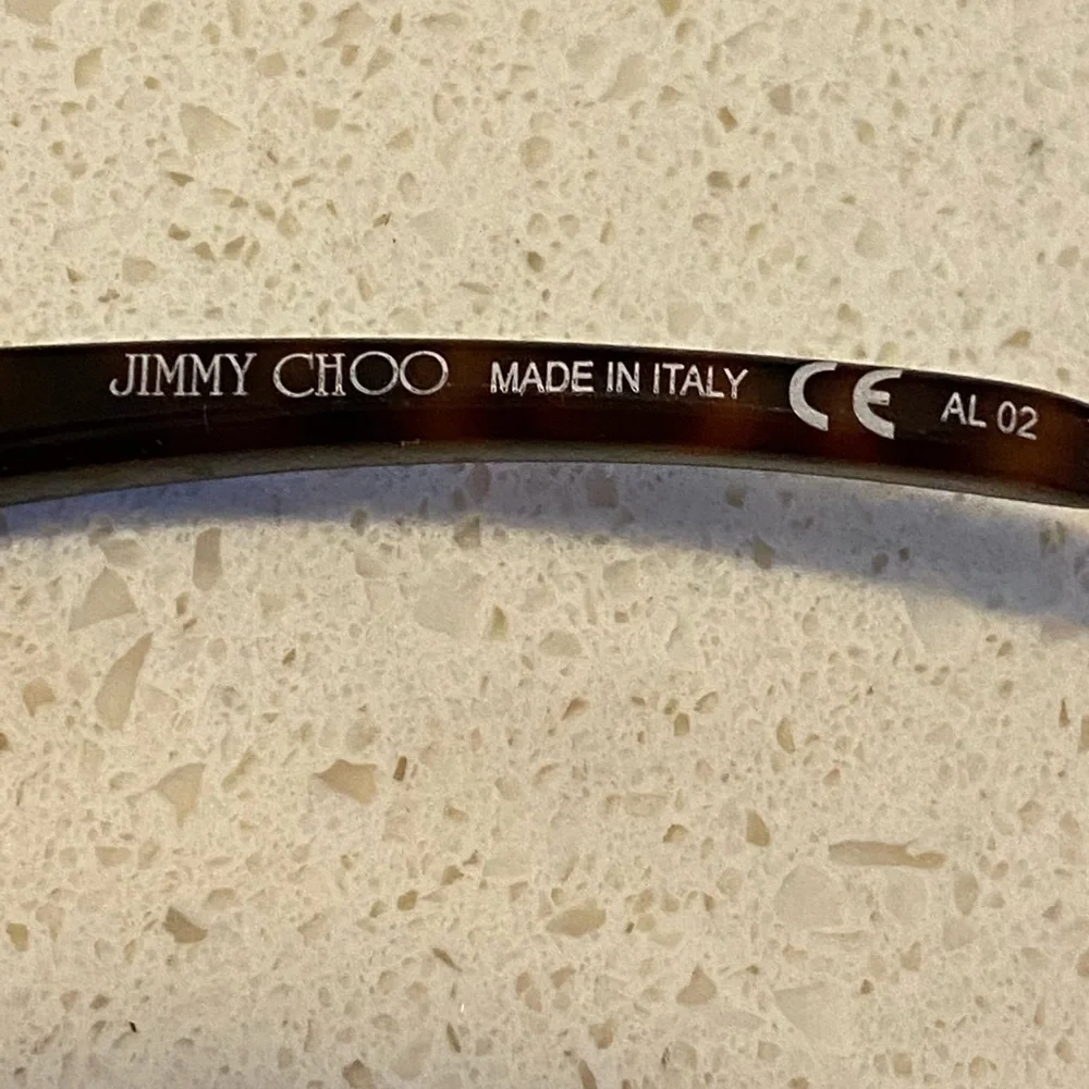 JIMMY CHOO Tyler Strauss stunning brown sunglasses Made In Italy. Authentic